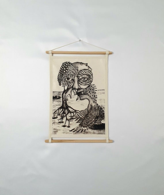 Abstract Wall Art, Surrealist Decor, Unique Figurative Art, Minimalist Wall Art, Unique Abstract Wall Art