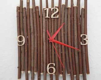 Wooden decoration, clock, room clock, room clock, home decoration clock, tree clock, minimalist clock, wall clock, decorative clock, office clock, clock design, Christmas gift