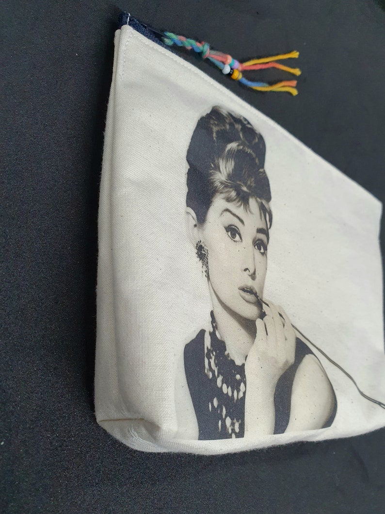 Audrey Hepburn,Toiletry Bag,Makeup Bag,Makeup Organizer,Feminism,Cosmetic Bag,Toilet Bag,Makeup Bag,Female Power, image 4