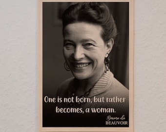 Strong Women Poster, Power Woman Decoration, Feminist Wall Art, Inspirational Female Strength Quote, Feminist Gift, Room Decoration