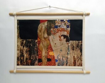 Gustav Klimt, wall decoration, art decoration, fabric frame, office decoration, wall art, birthday gift, home decoration, room decoration, wall decoration, symbolism, home decoration