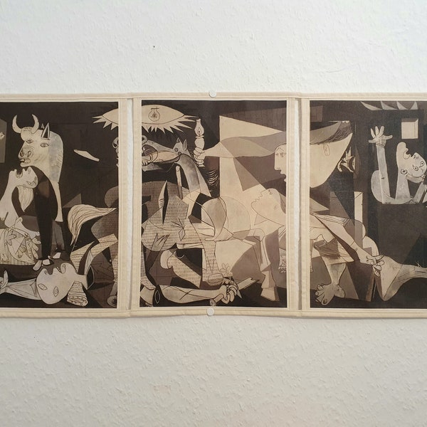 Pablo Picasso, Guernica, décoration murale, décoration d'art, décoration de la maison, art mural, cubisme, ensemble de 3 tableaux, 3 affiches, décoration de chambre, cadeaux de Noël, décoration de la maison