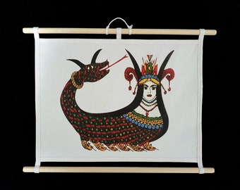 Home decor, wall decor, minimalist decor, mythological print, snake queen, room decor, mythology decor, Christmas gift, room decor