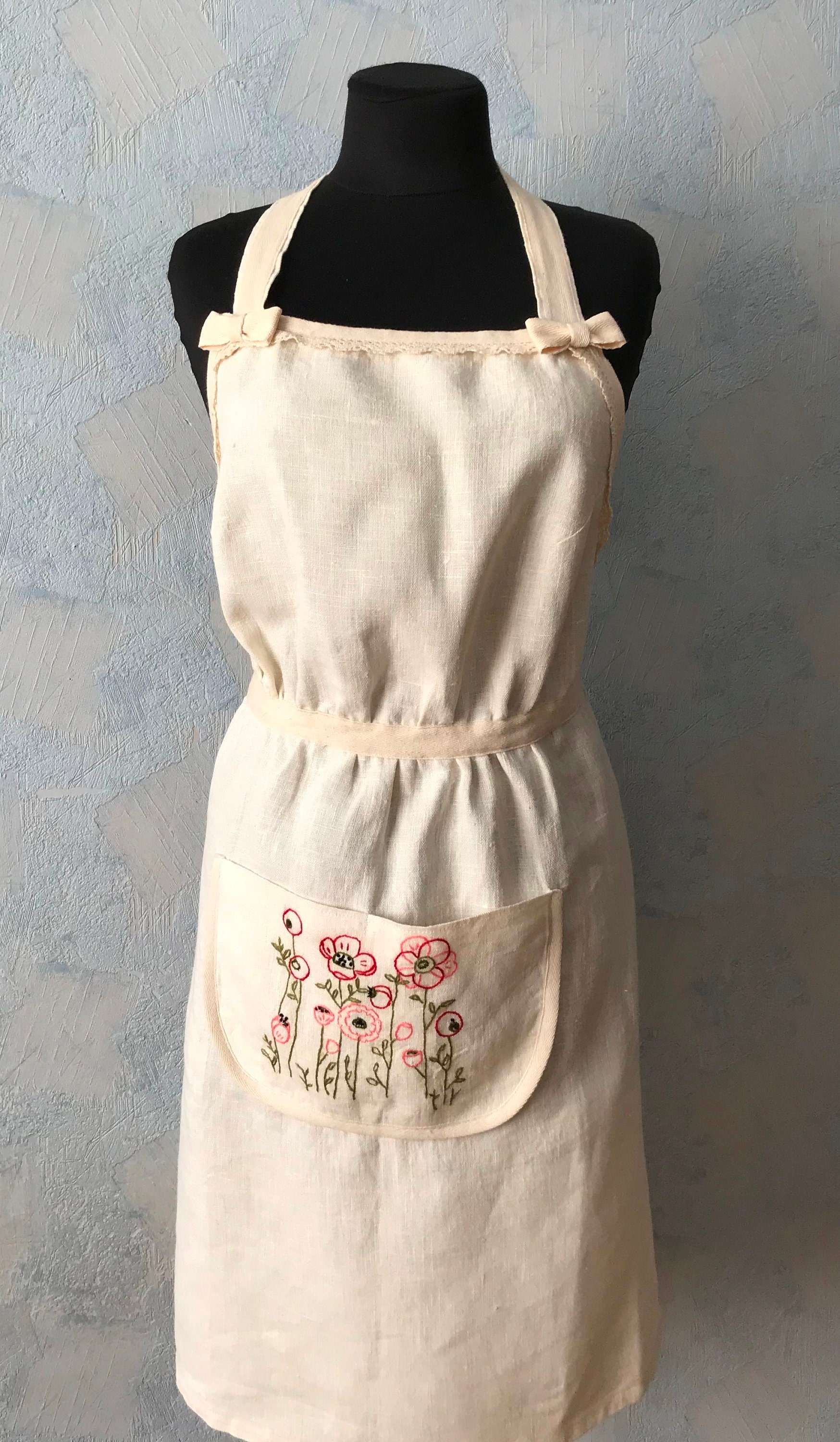 white pinafore apron plus size