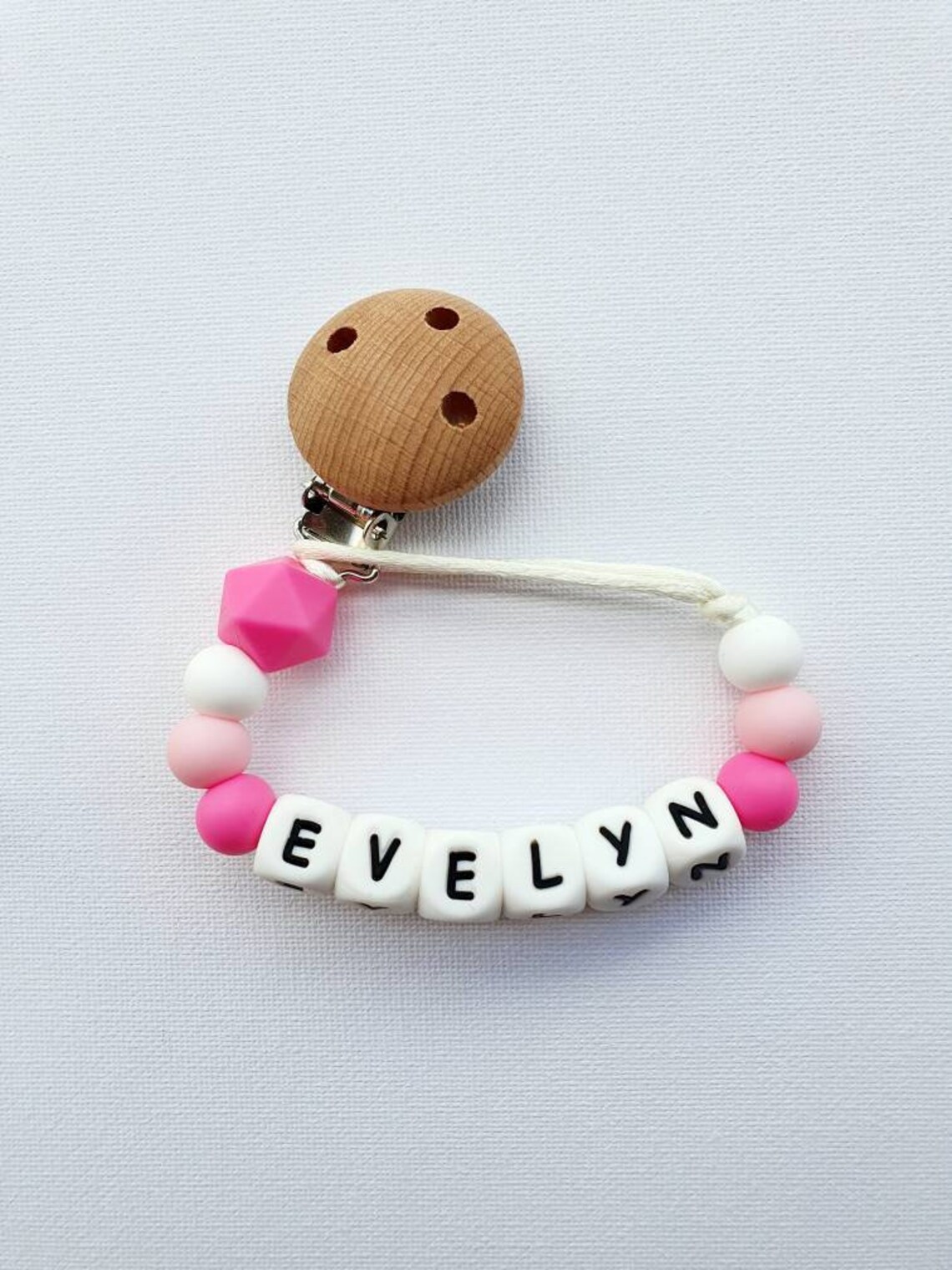 Pink dummy clips pesonalised dummy clips' personalised Etsy