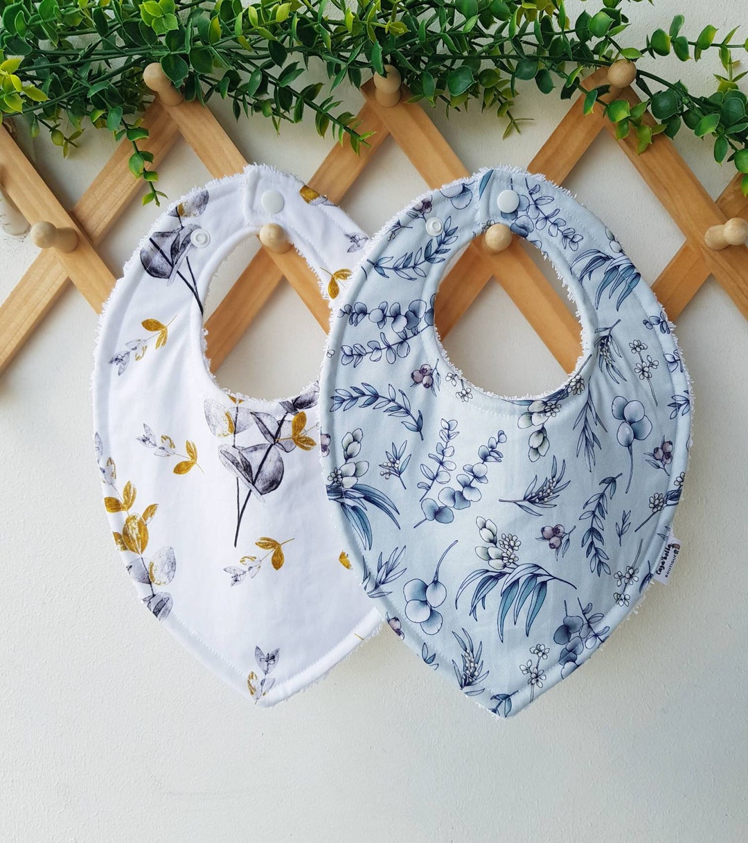 12 Bavoirs Bébé Blancs Imperméables - Coton Doux Pour Peinture DIY, Lavage Main