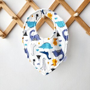 Absorbent cotton bibs, dribble bibs, dinosaur bibs, baby shower gift ideas, baby gift box