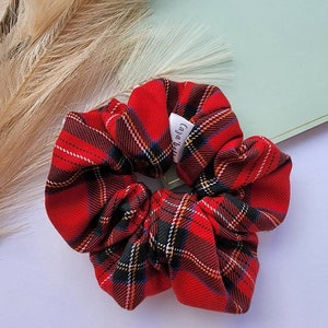 Scrunchies, checkered scrunchies, christmas scrunchies, hair accessories, XL scrunchies