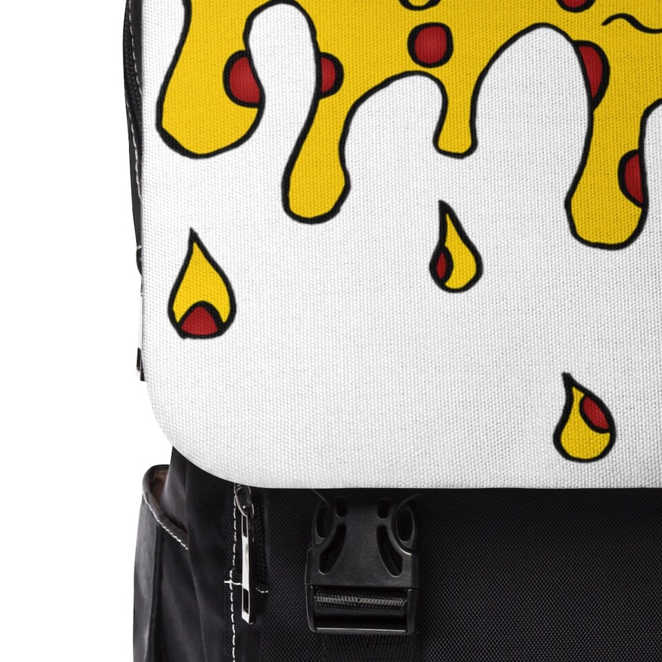 Discover Cheesy Pizza Unisex Casual Shoulder Backpack