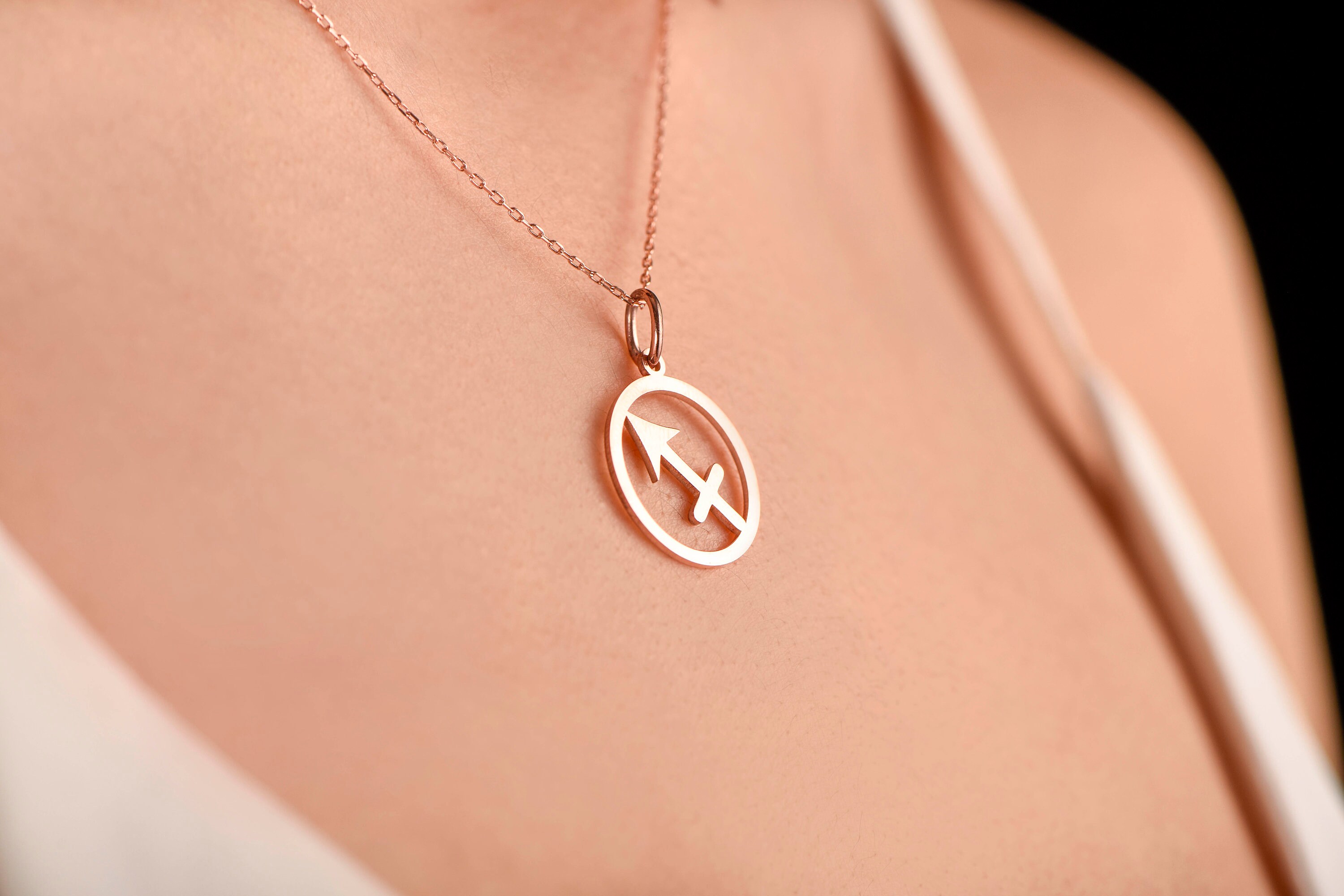 Sagittarius symbol necklace Clearance