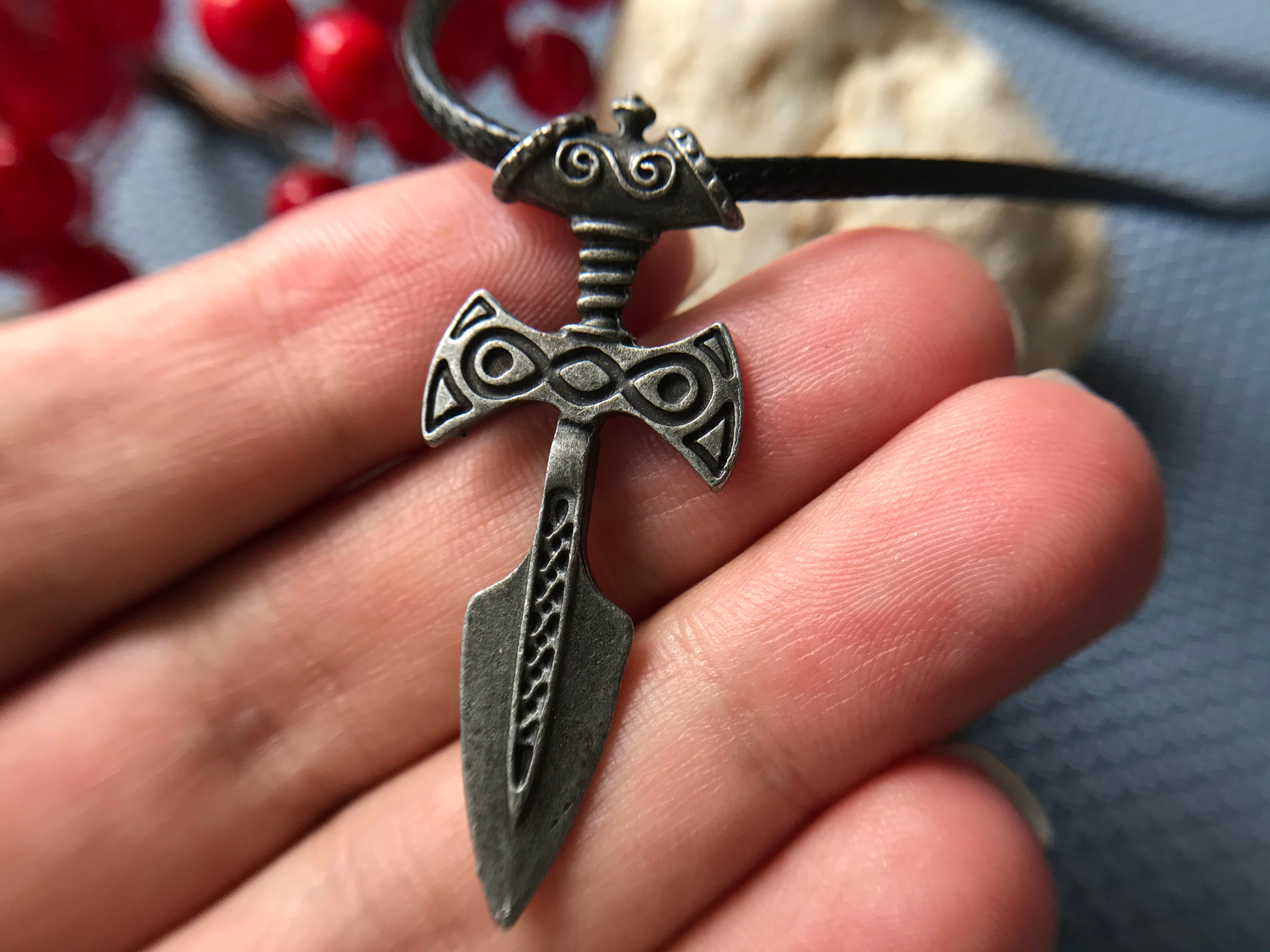 Amulet Talos Necklace Skyrim Elder Scrolls Pendant Jewelry Etsy