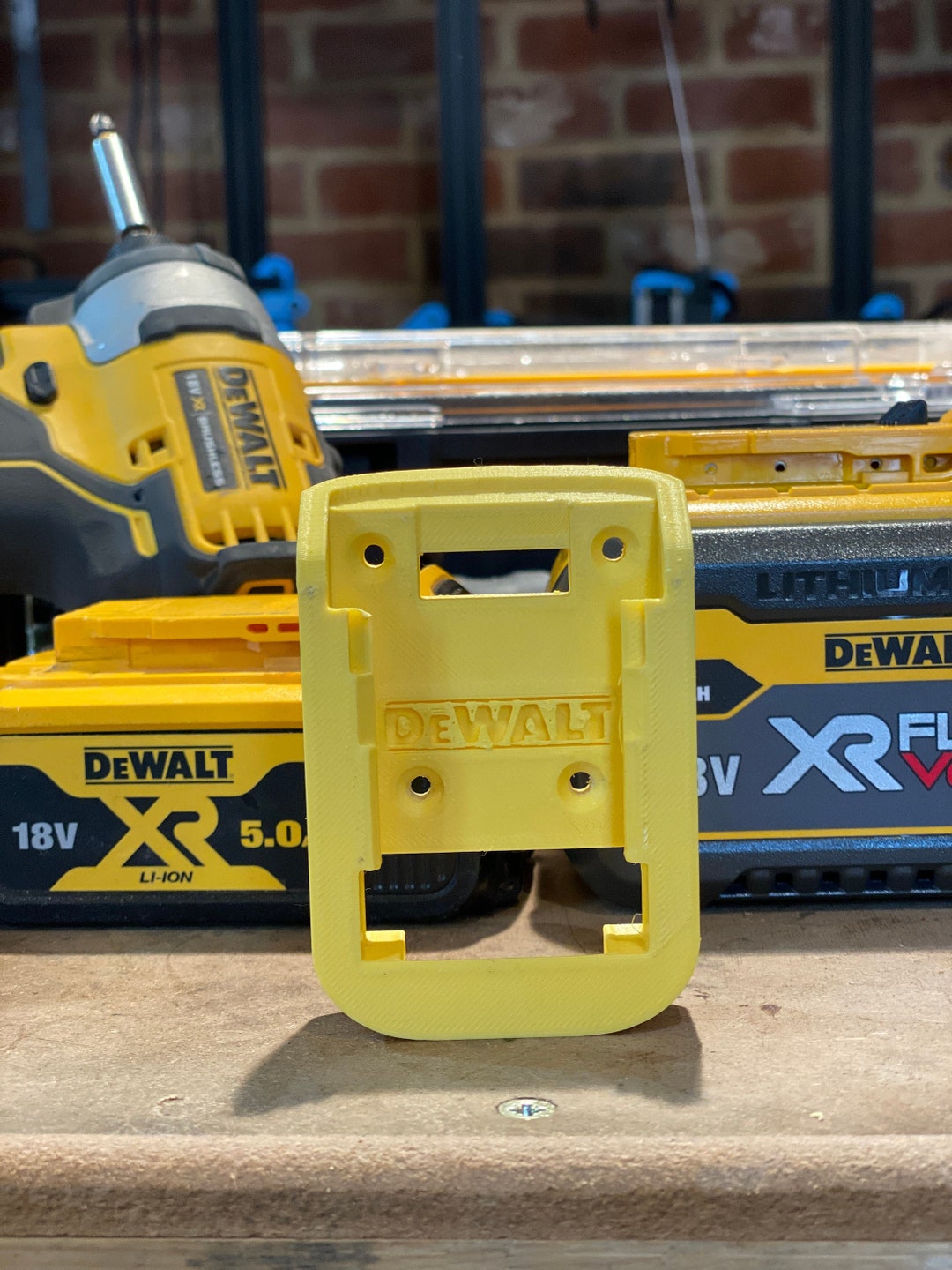 Dewalt Battery Holder 18v Tstak Flex Volt Power Stack Etsy