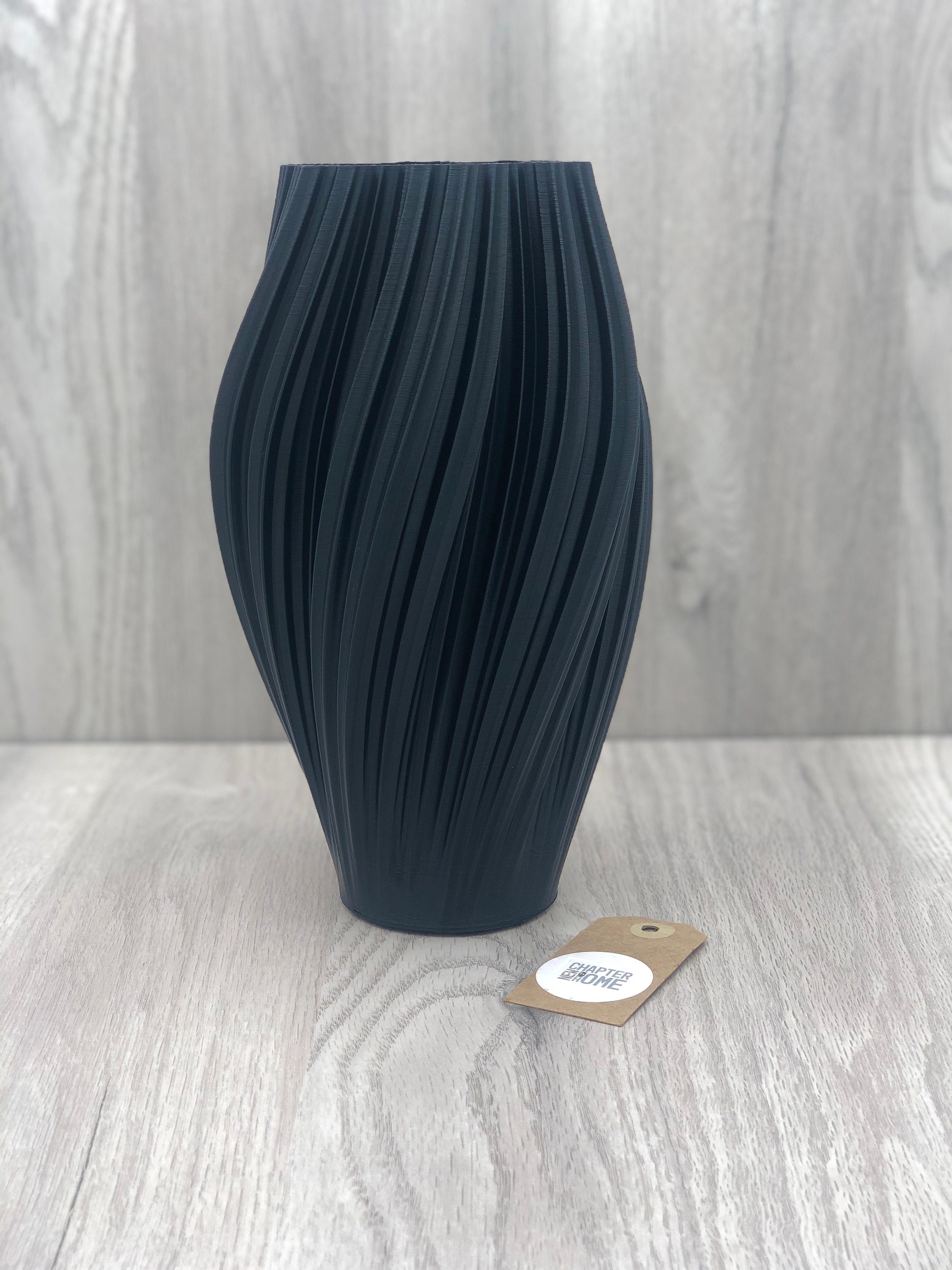 Aria Vase Grey Vase Vases for Pampas Grass Vase Etsy