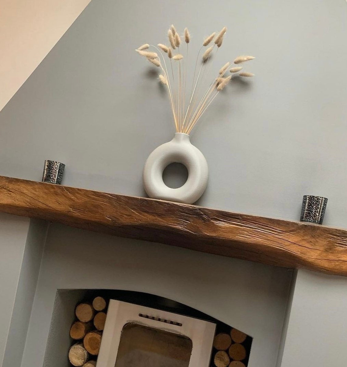 Large Donut Vase Nordic Minimalist Dried Flowers Etsy UK