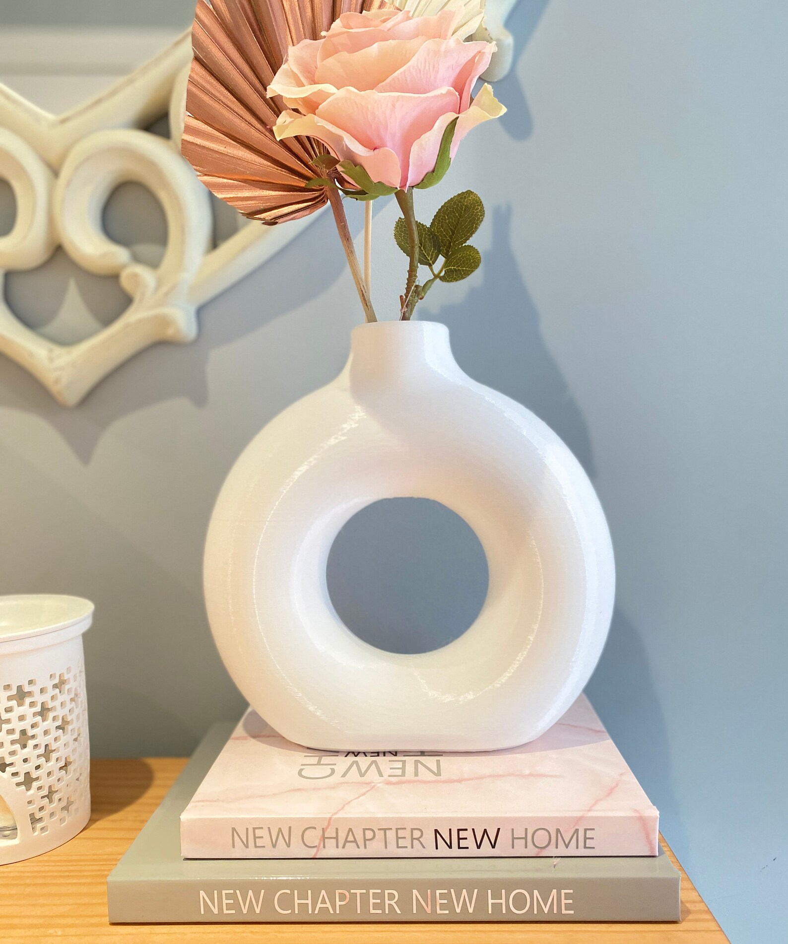 large donut vase