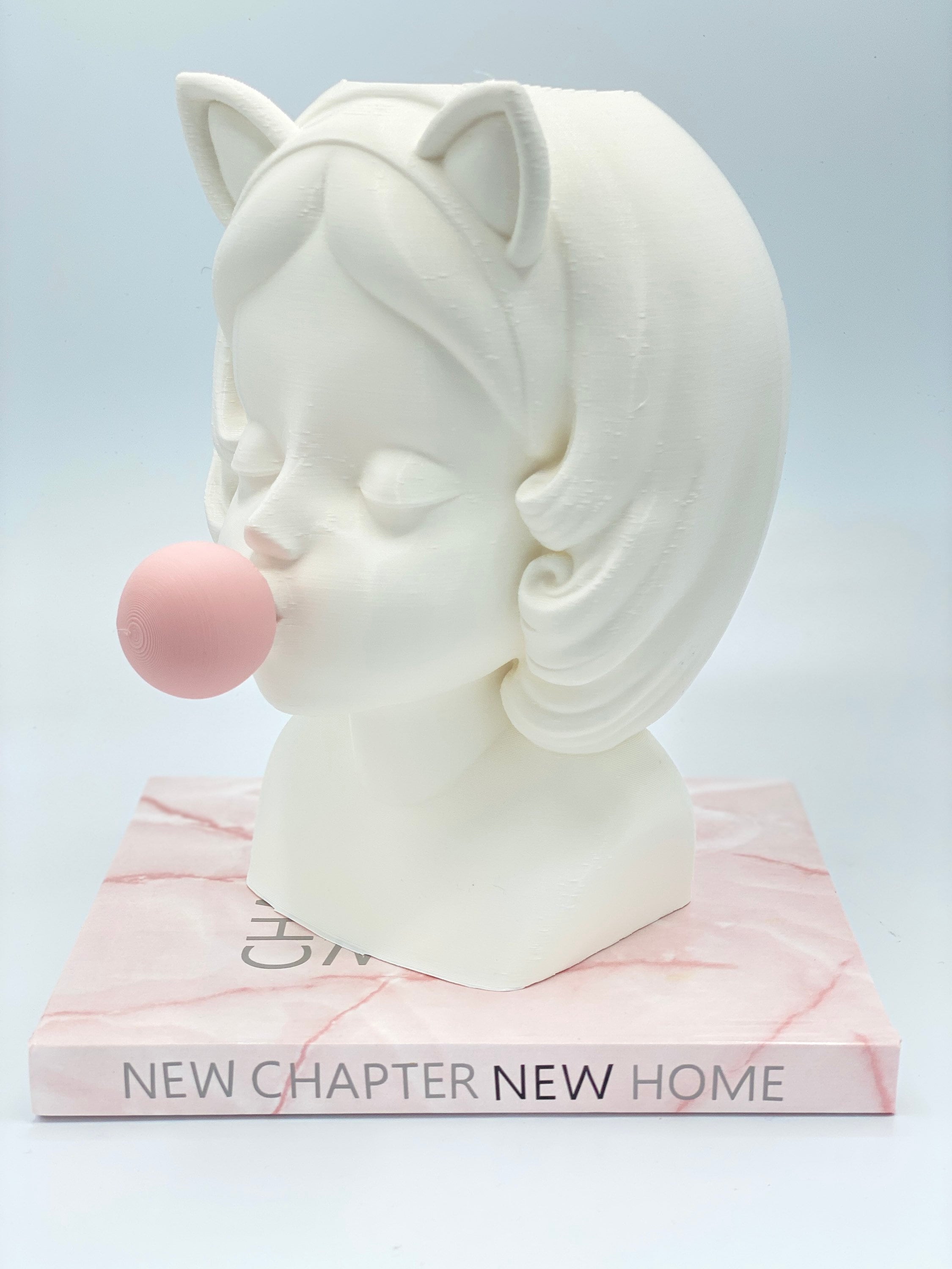 Bubblegum Girl Silhouette Vase Face Vase Bumble Gum Etsy UK