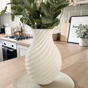 Swirl Vase Home Decor Large Vase Dried Flowers - Etsy
