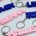 Kids Name Keyring | Personalised Keychain | school bag tags | back to school | Back-to-school | wedding table name seats