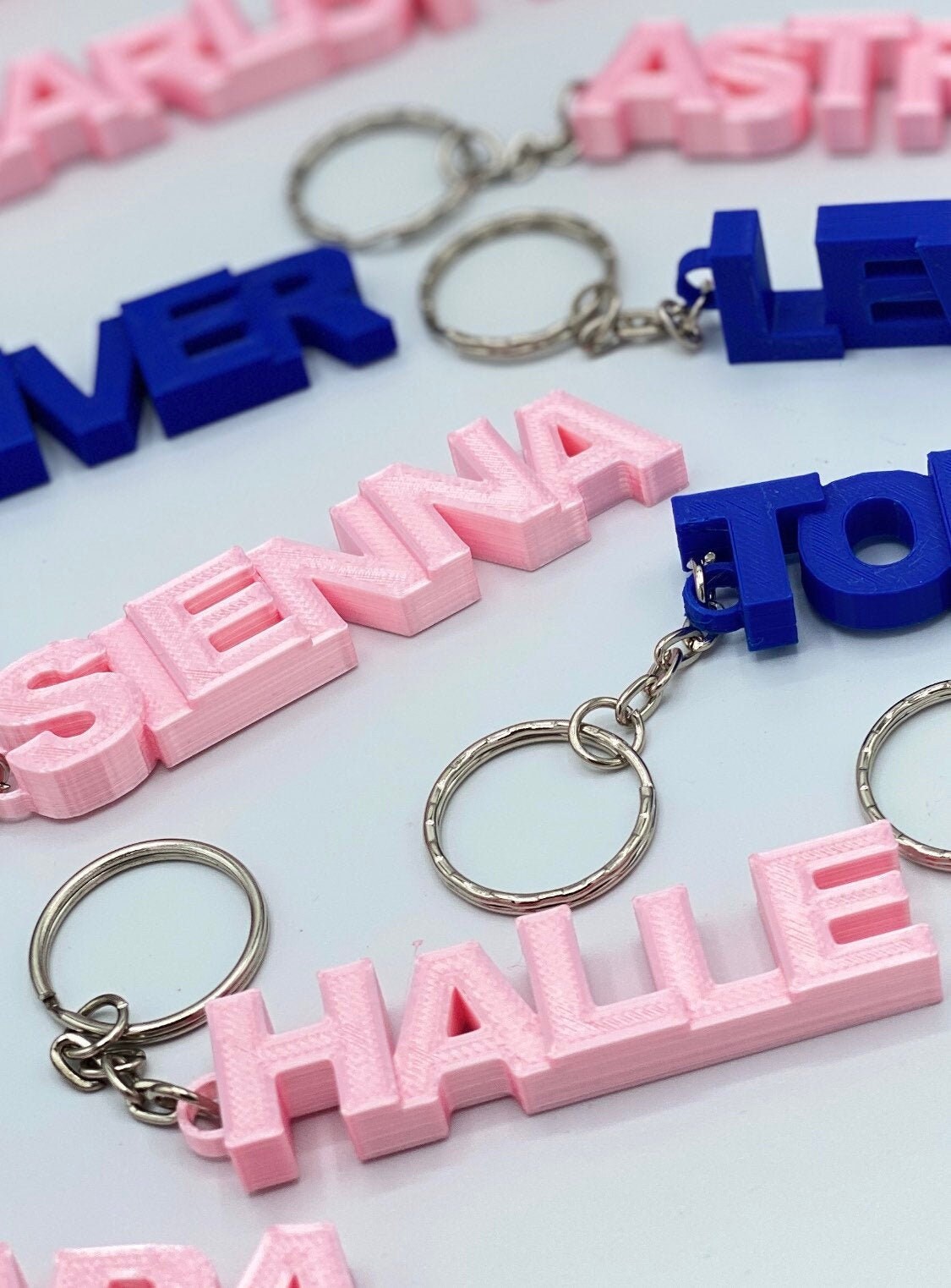 Kids Name Keyring | Personalised Keychain | school bag tags | back to…