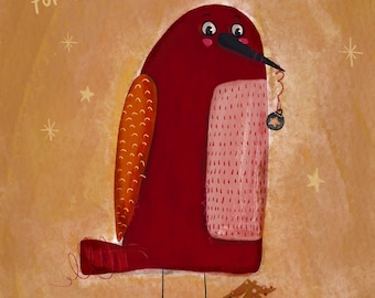 Glitzer Weihnachtskarte besondere Momente| Grußkarte mit Vogelmotiv| handgezeichnete Karte | Weihnachtsgrußkarte | süße Weihnachtskarte