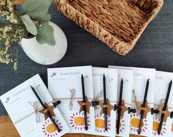 Notepad and pen set A5 | Love lists | To-do list | Household pad | Writing pad | Shopping lists | Don't forget list |