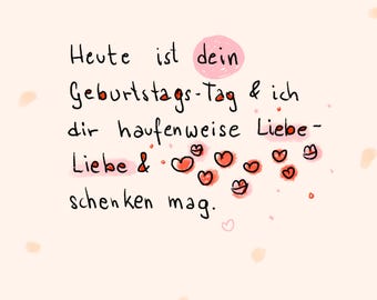 Birthday card giving love | Birthday wishes friend | Giving love | Birthday wishes | Greeting card birthday statement card