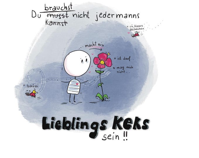 Impulse card: Be yourself | Greeting card | Impulse to go | Congratulations card | Postcard | Send greetings | Joy | Self-love |