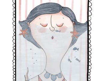 Besondere Grußkarte abtauchen| Grußkarte Auszeit| lustige Karte| Glückwunschkarte | Postkarte | Grüße verschicken | lustig