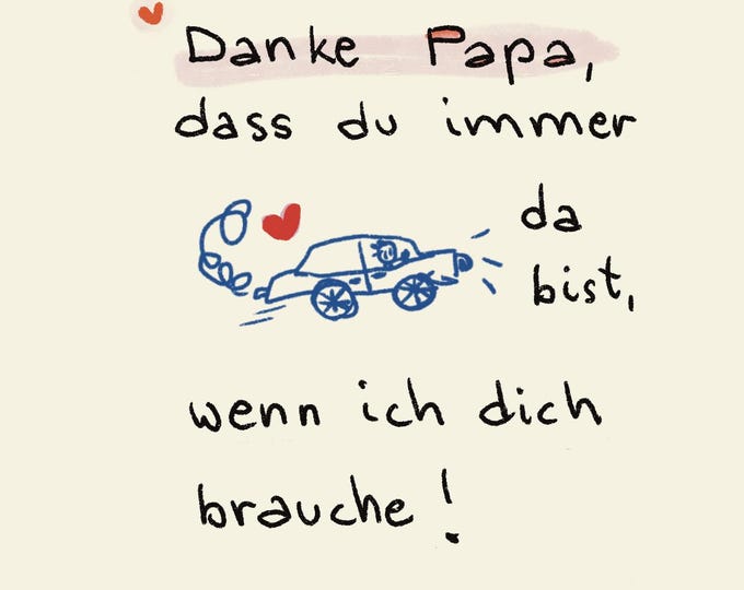 Father's Day card | Greeting card | Thank you Dad | Congratulations card | Father's Day card | Send greetings |