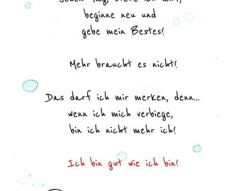 Impulse card | Greeting card | Happiness and care | Congratulations card | Postcard for loved ones | Send greetings | Joy | Self-love