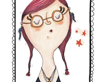 Funny greeting card for special moments | Don't worry - everything will be alright | Greeting card for girlfriend | Postcard | Send greetings |