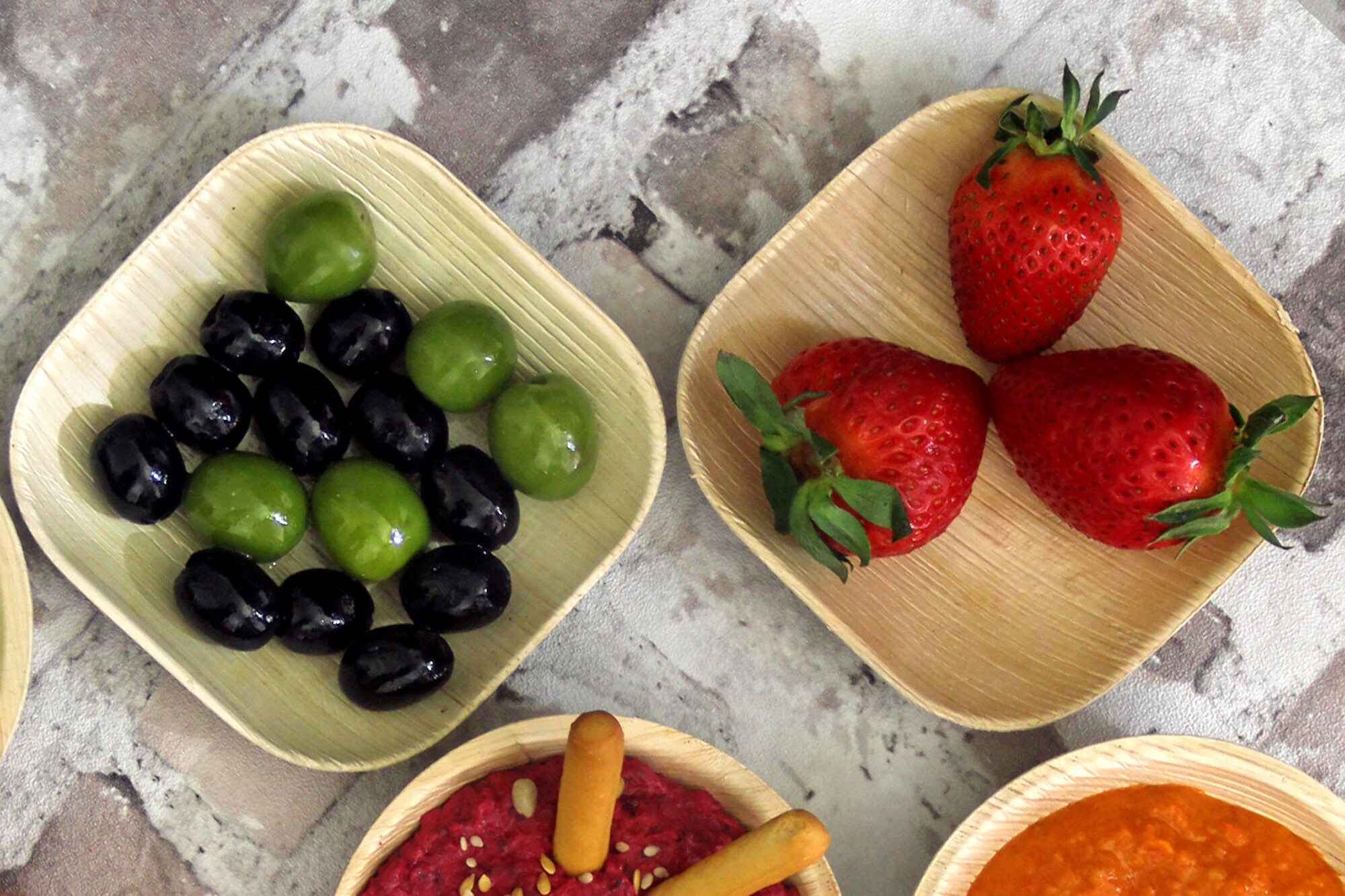 Palm Leaf Plates and Bowls Disposable Square Eco Friendly Etsy UK