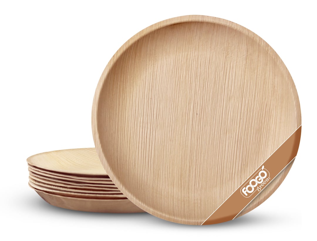 Buy Palm Leaf Plates and Bowls Disposable Round Eco Friendly