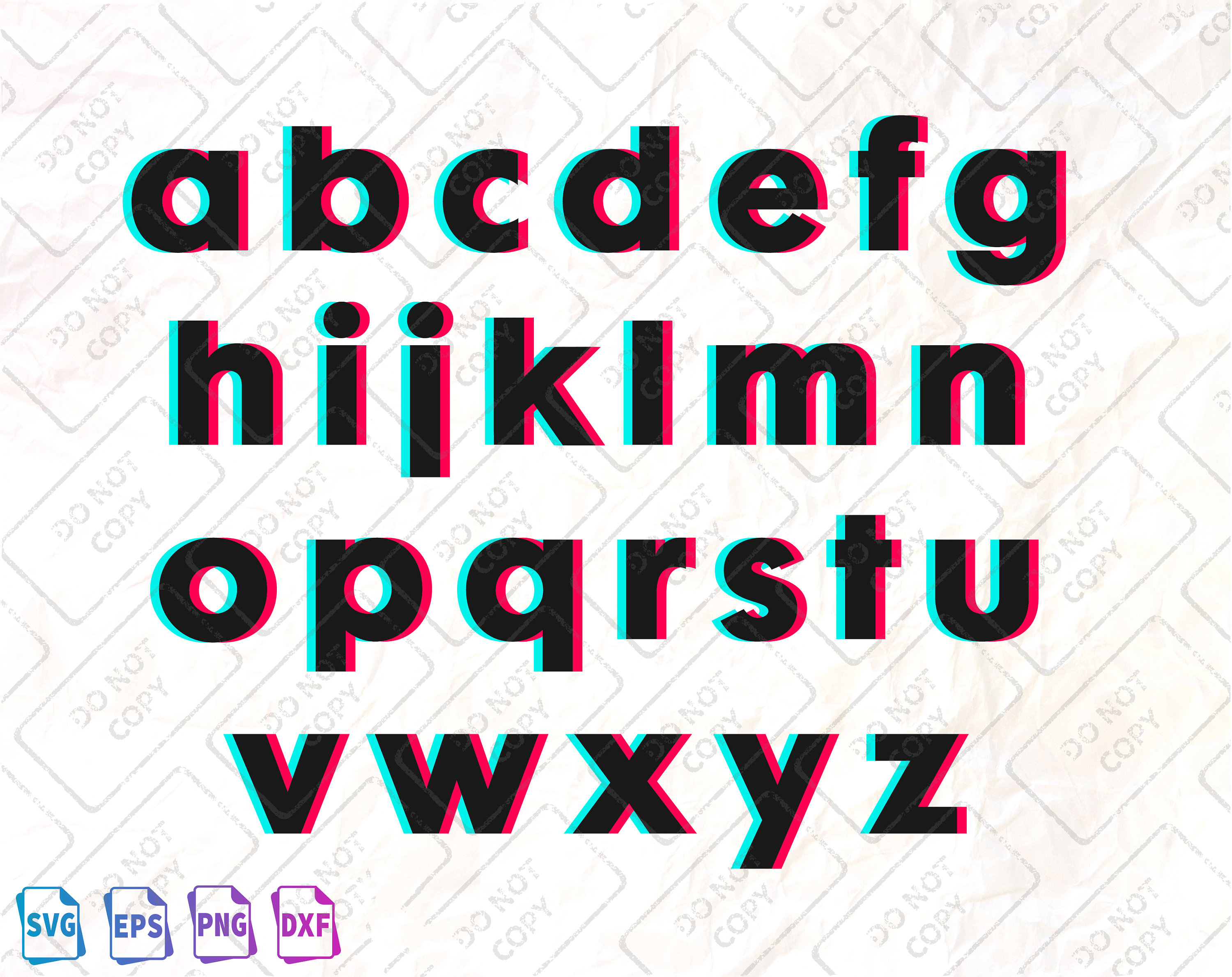 Tik Tok Font SVG Tik Tok Alphabet Tik Tok Shirt Design Etsy