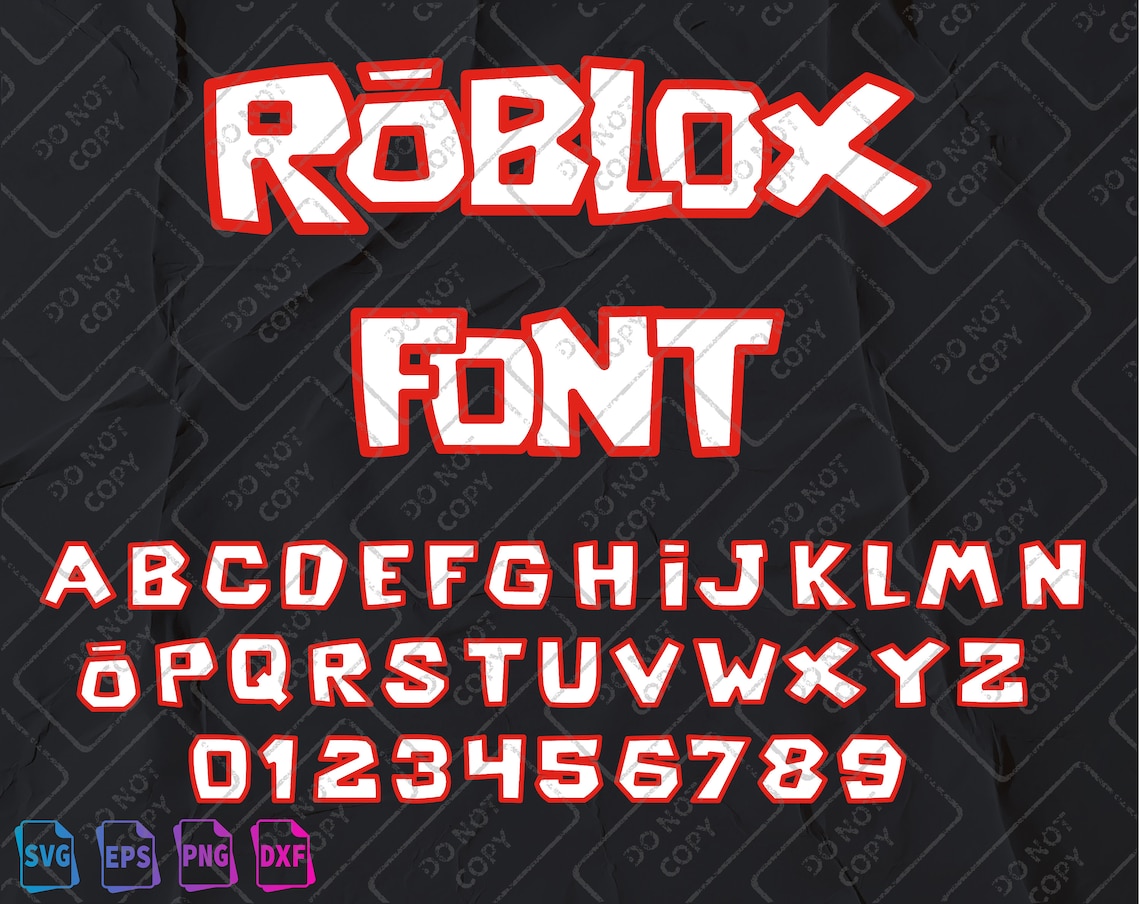 Roblox Game Font Svg Roblox Buchstaben Roblox Alphabet Etsy | Images ...