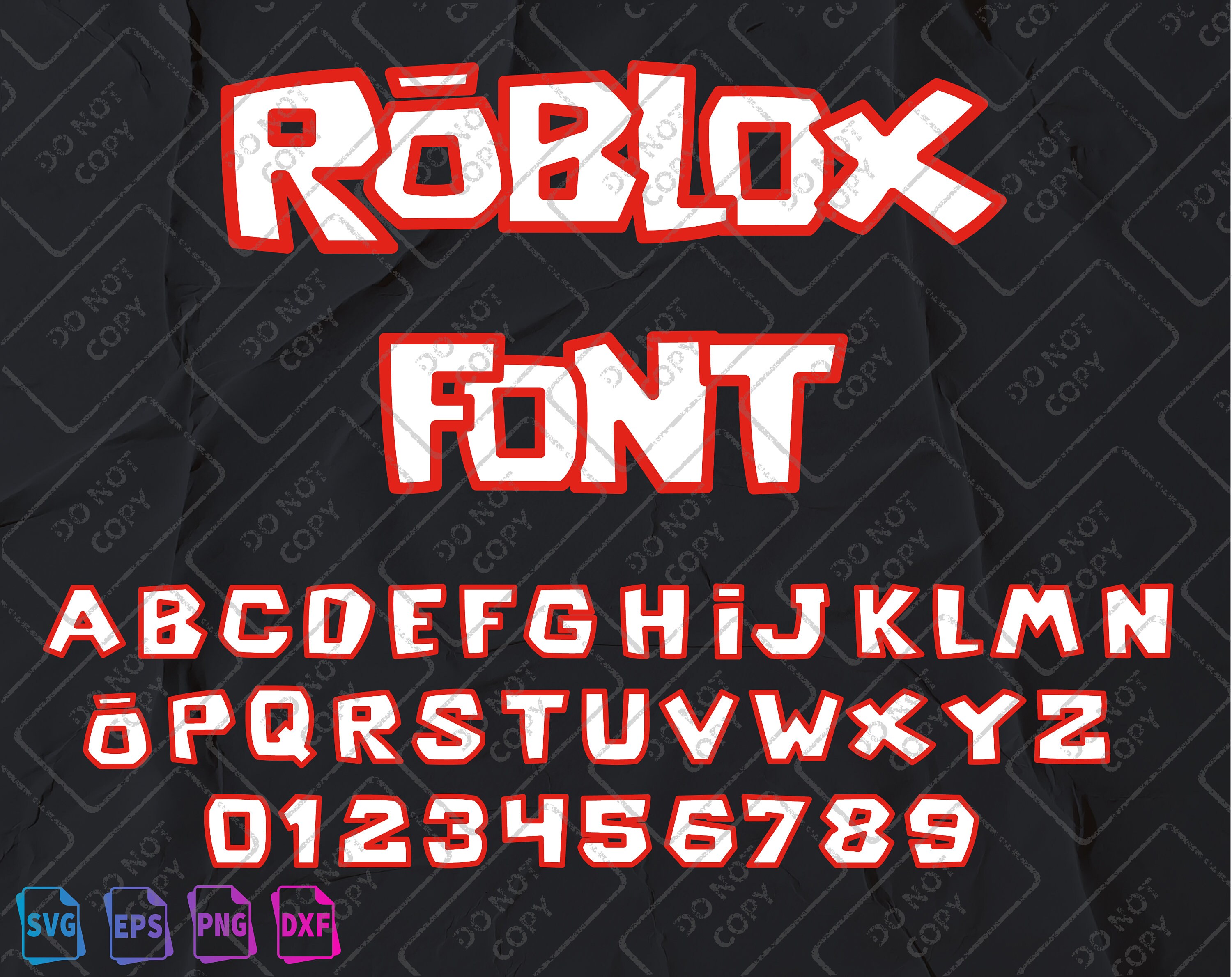 Roblox Game Font Svg Roblox Alphabet Video Game Font Roblox Etsy - Riset