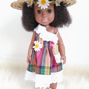 Beautiful eno doll + hat and handbag