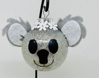 Koala Christmas Ornament, Unique Stocking Stuffers For Little Girls,  Personalized Christmas Gift for Kids, Ornament Exchange Gift, Cute Bir