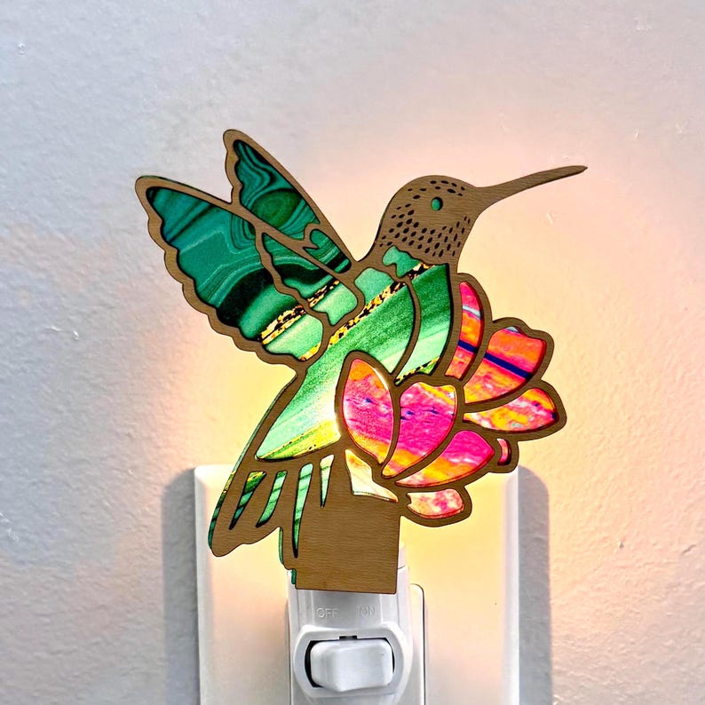 MirarDesignsShop Hummingbird Night Light - Thumbnail 3