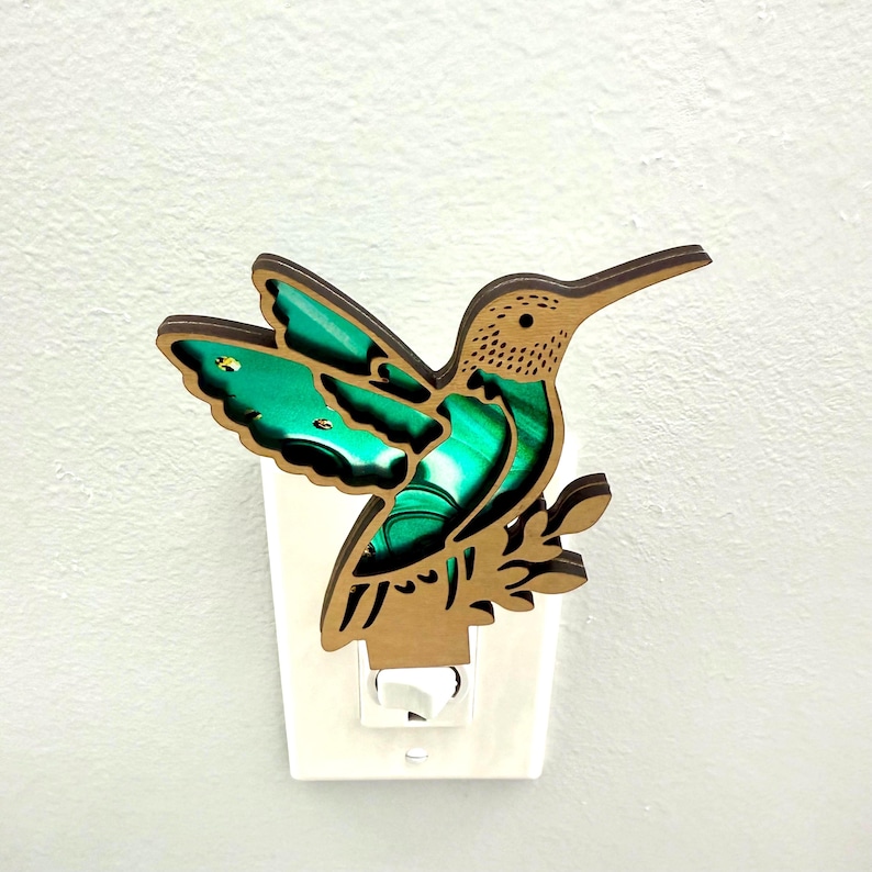MirarDesignsShop Hummingbird Night Light - Thumbnail 2