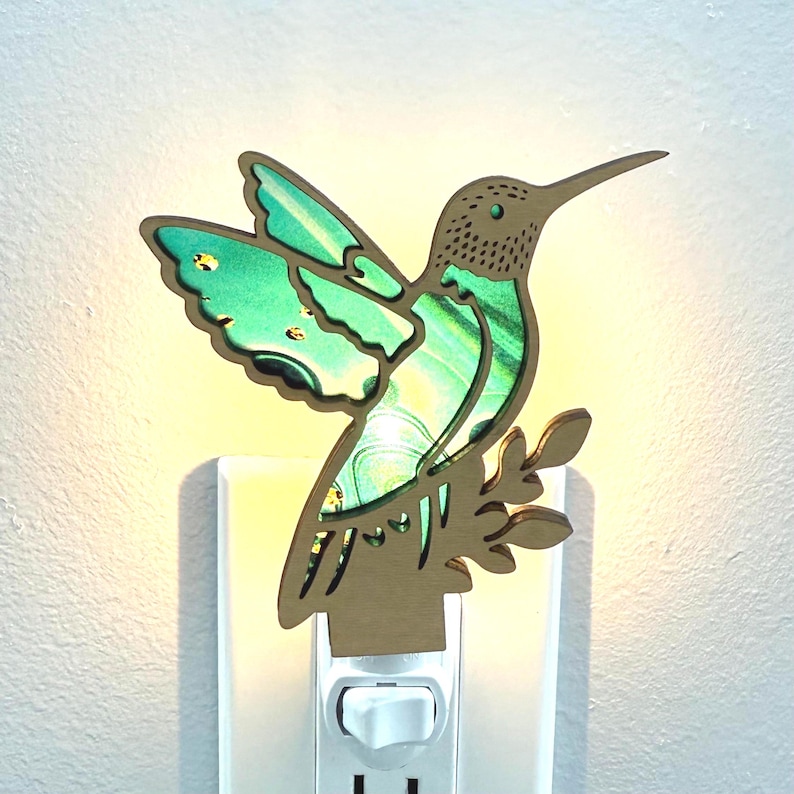 MirarDesignsShop Hummingbird Night Light - Thumbnail 4