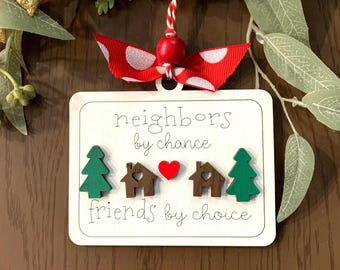 Neighbor Christmas Ornaments 2025, Christmas Gift for neighbor Friend, Ornament Exchange Ornaments, Neighbor Gifts for christmas, Neighbor F