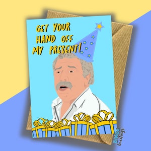 Carte d'anniversaire manifeste de la démocratie - touchez mon cadeau - carte de succulent repas chinois - carte de gars manifeste de la démocratie - meme drôle