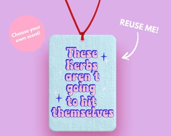 Hit Kerbs Funny Blue and Pink car Air freshener - Cute car accessories - Pink Car Accessories - y2k car accessories - cute car gifts for her