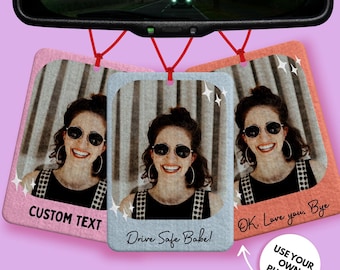 Personalised Photo Car Air Freshener, Custom Photo Air Freshener, Picture Car Freshener, New Driver Gift, Personalised Car Gift, Photo Gift