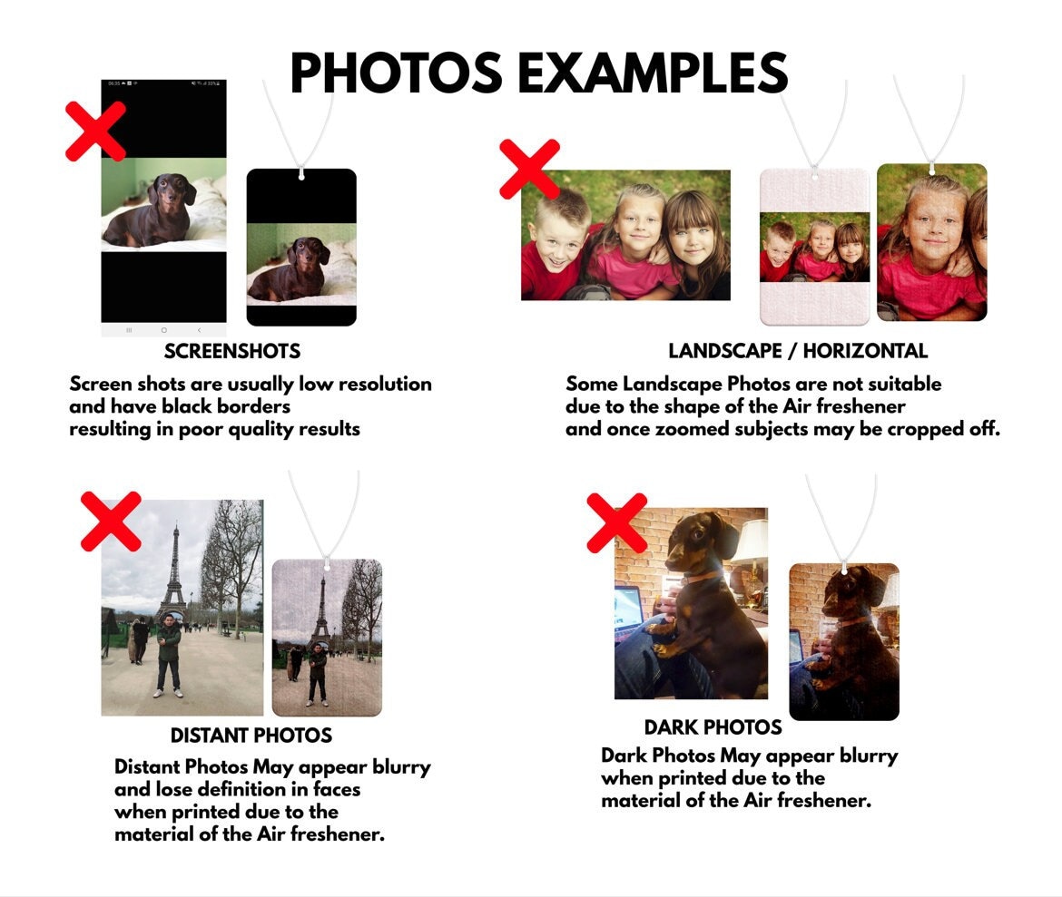 Personalised Car Air Freshener Custom Photo Air Freshener Etsy UK