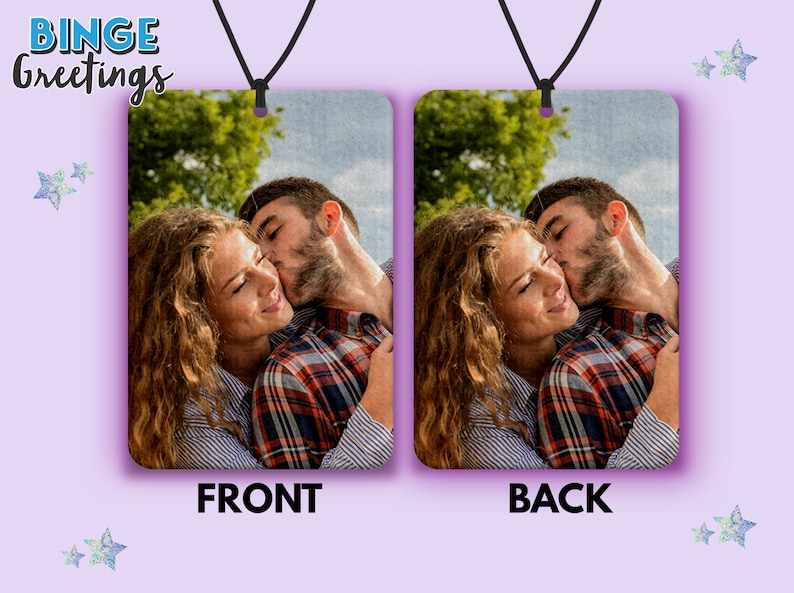 Double sided Photo car air freshener