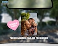 Personalised car air freshener - custom photo air freshener - photo car air freshener for valentines day - Valentines day car gift - cute