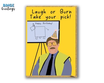 Keith Lard Birthday card - Peter Kay Card - Phoenix nights card - Peter Kay Birthday card for him - Phoenix Nights gift - Humour card - TV