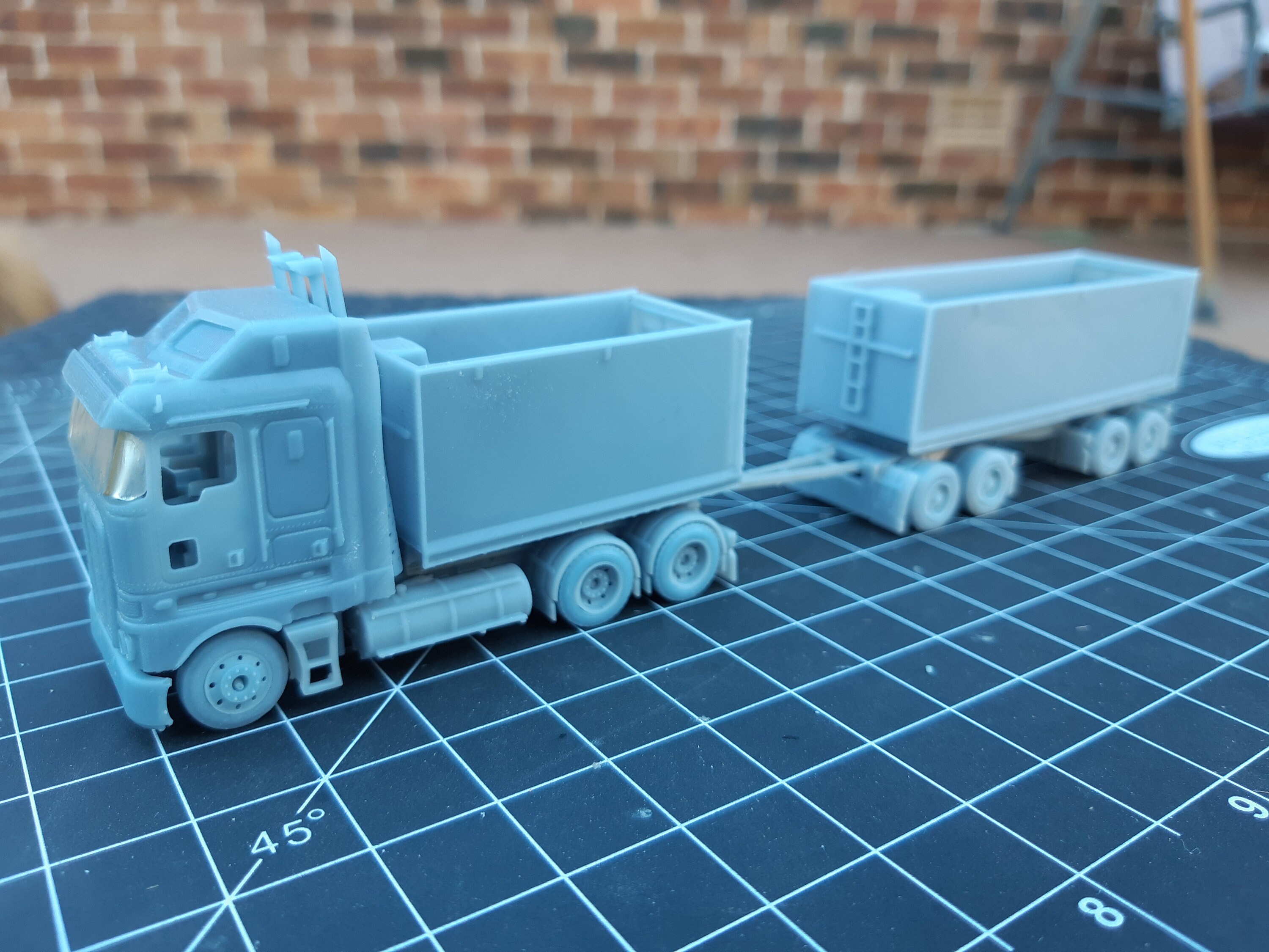 1/87 HO Scale Australian Truck and Dog Trailer Tipper Resin - Etsy